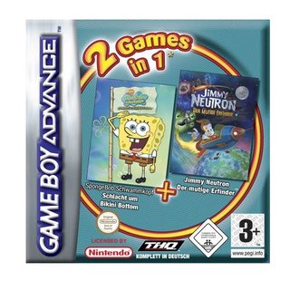 GBA Spongebob Schlacht um Bikini Bottom + Jimmy Neutron der mutige Erfinder nur Modul