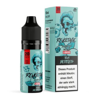 Revoltage Liquid - Aqua Berries 10ml 20mg/ml Hybrid-Nikotinsalz