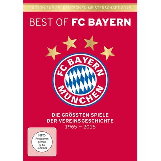 DVD Best of FC Bayern Mnchen - Die grten Spiele der Vereinsgeschichte (6-DVD-Box) Edition zur 25. Deutschen Meisterschaft 2015  - gebraucht