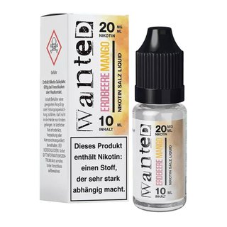 Wanted Erdbeere Mango 10mg Overdosed 10ml NicSalt